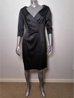 Kay Unger Cocktail Party Dress Portrait Collar Size 12